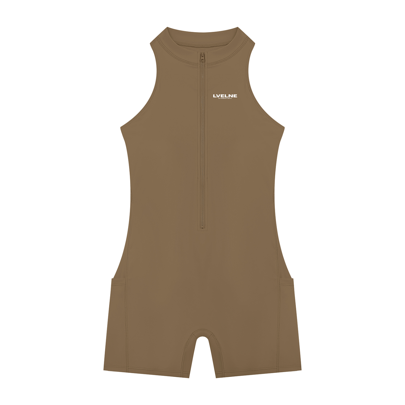 Quarter-Zip Romper