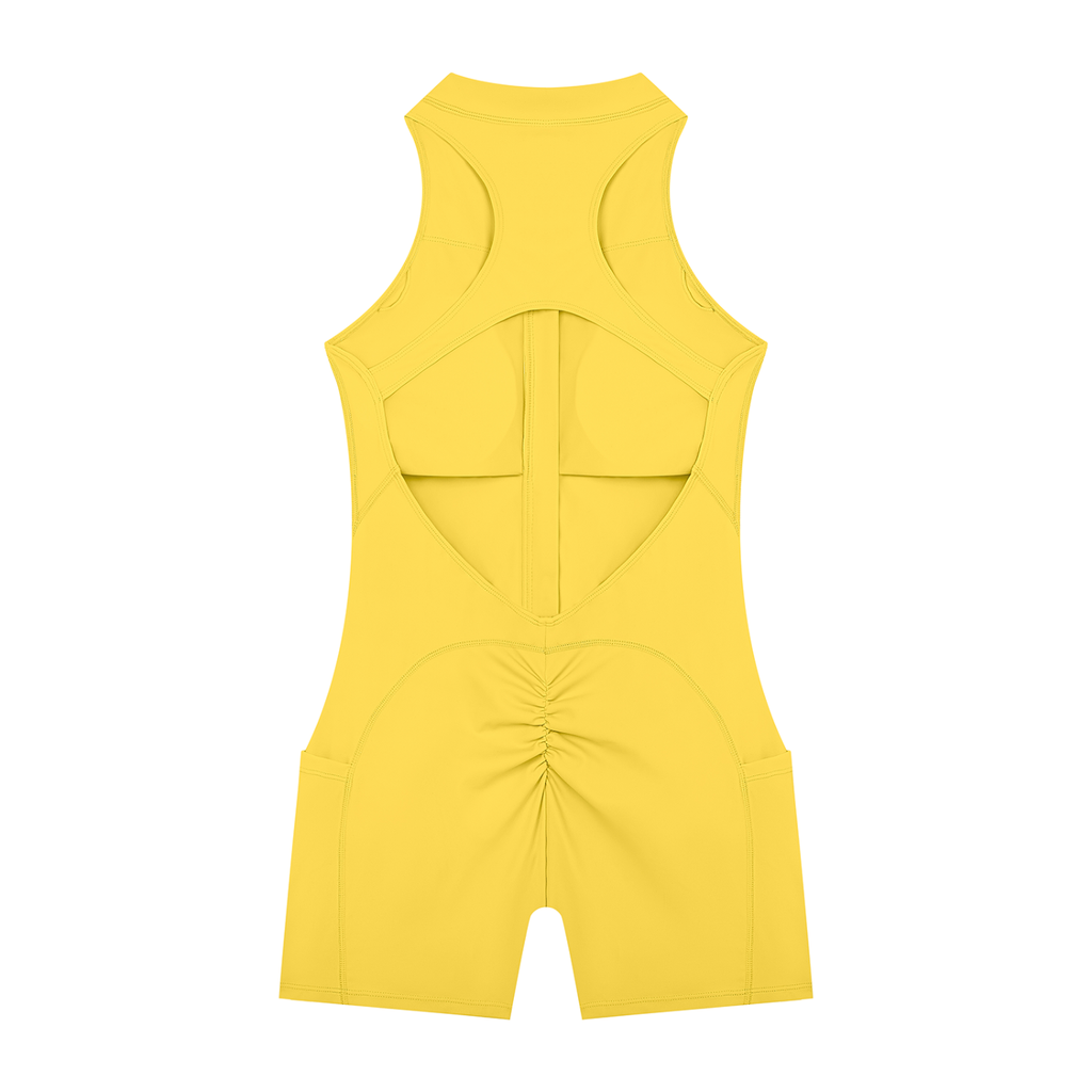 Quarter-Zip Romper