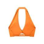Pleated Halter Sports Bra
