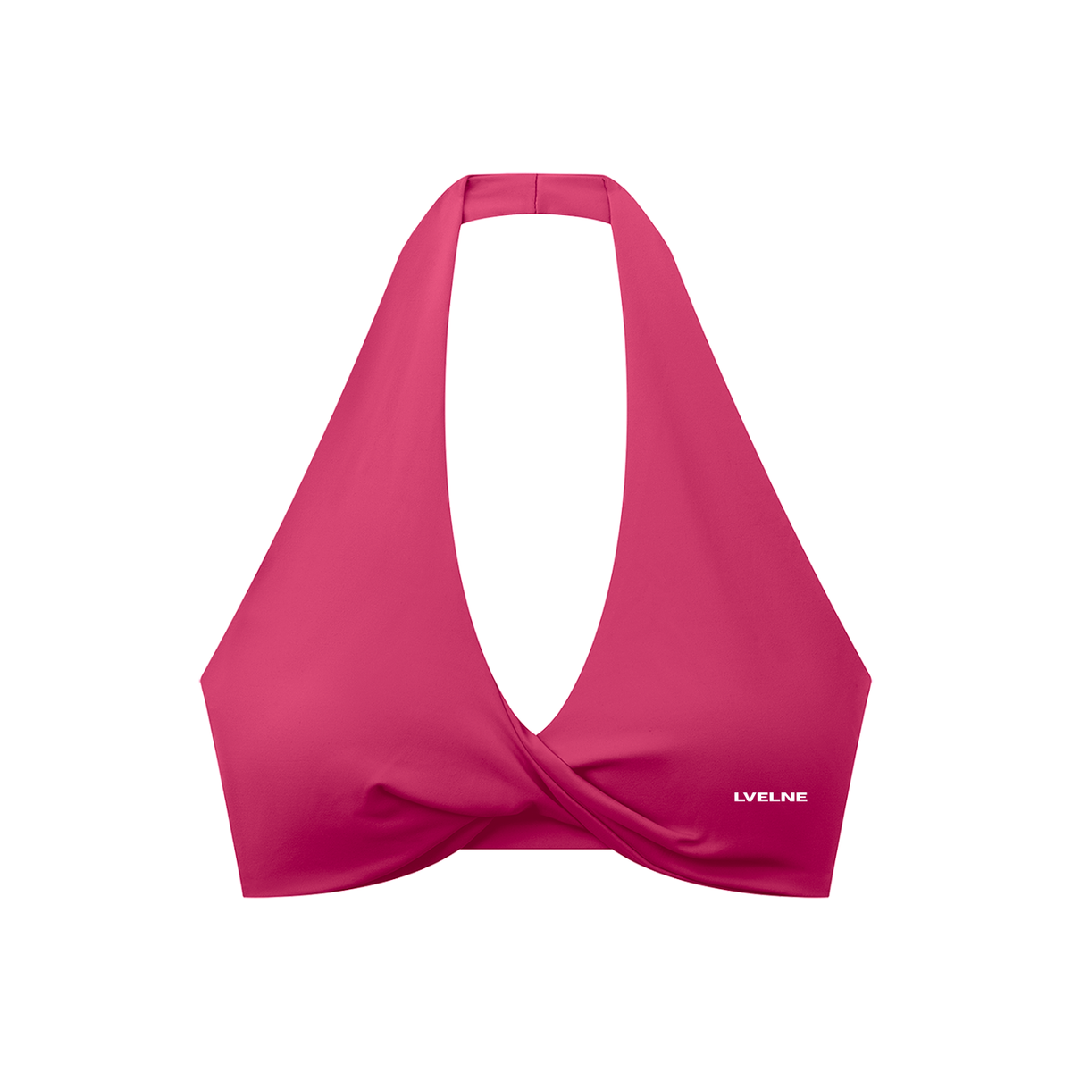 Pleated Halter Sports Bra