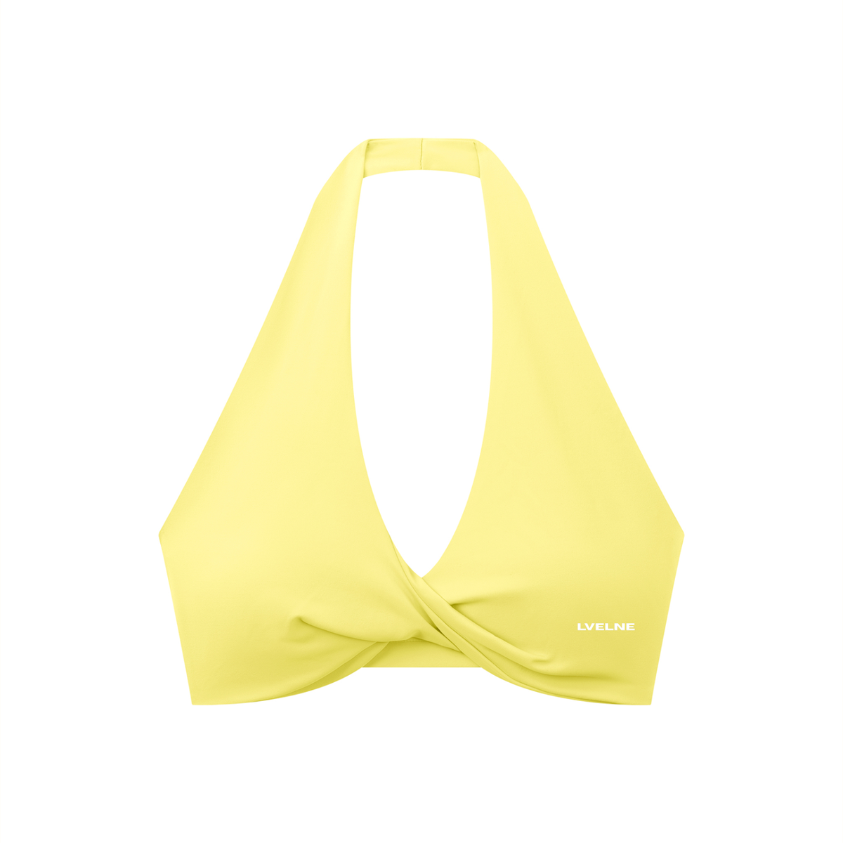 Pleated Halter Sports Bra