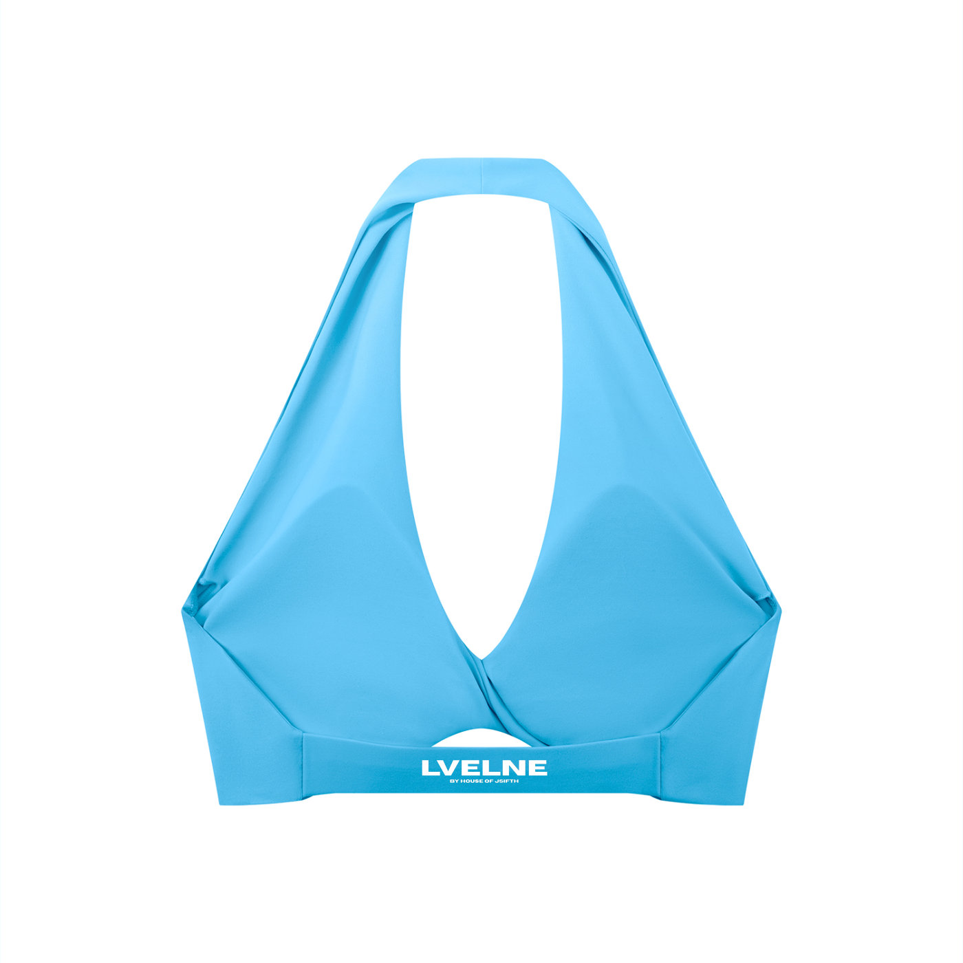 Pleated Halter Sports Bra