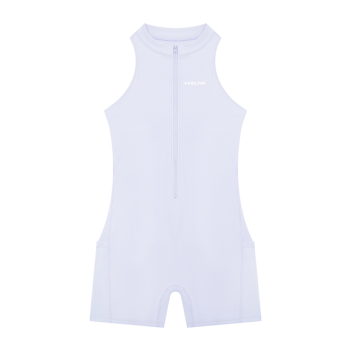 Quarter-Zip Romper