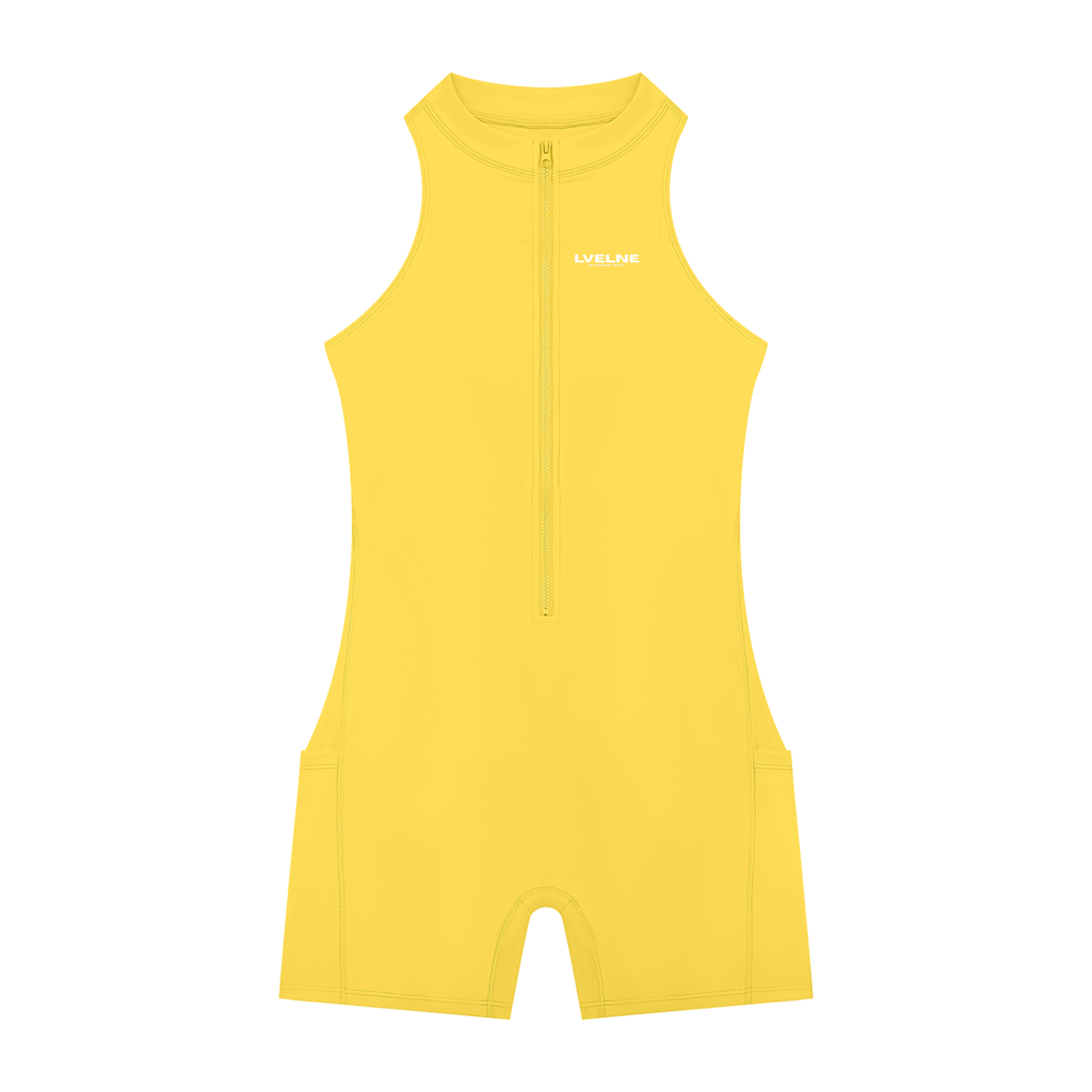 Quarter-Zip Romper