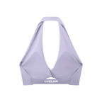 Pleated Halter Sports Bra