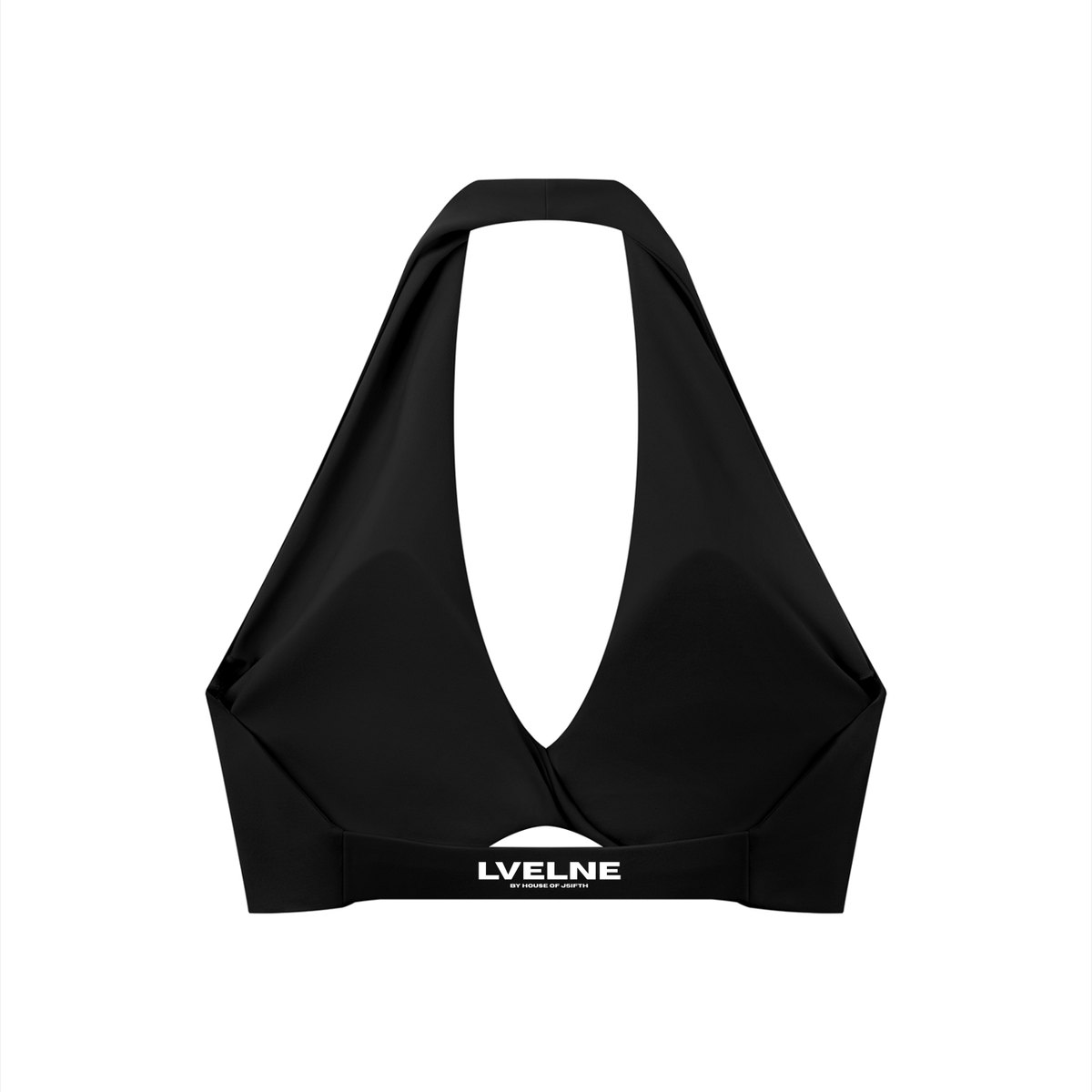 Pleated Halter Sports Bra