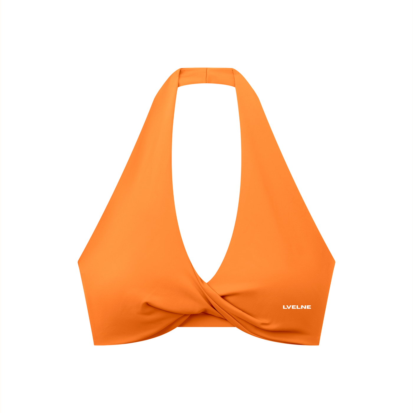 Pleated Halter Sports Bra