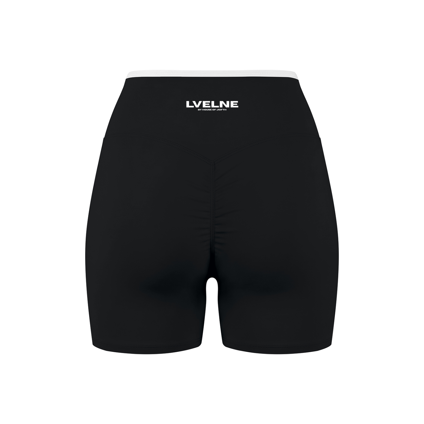 High Rise Color Block Yoga Shorts