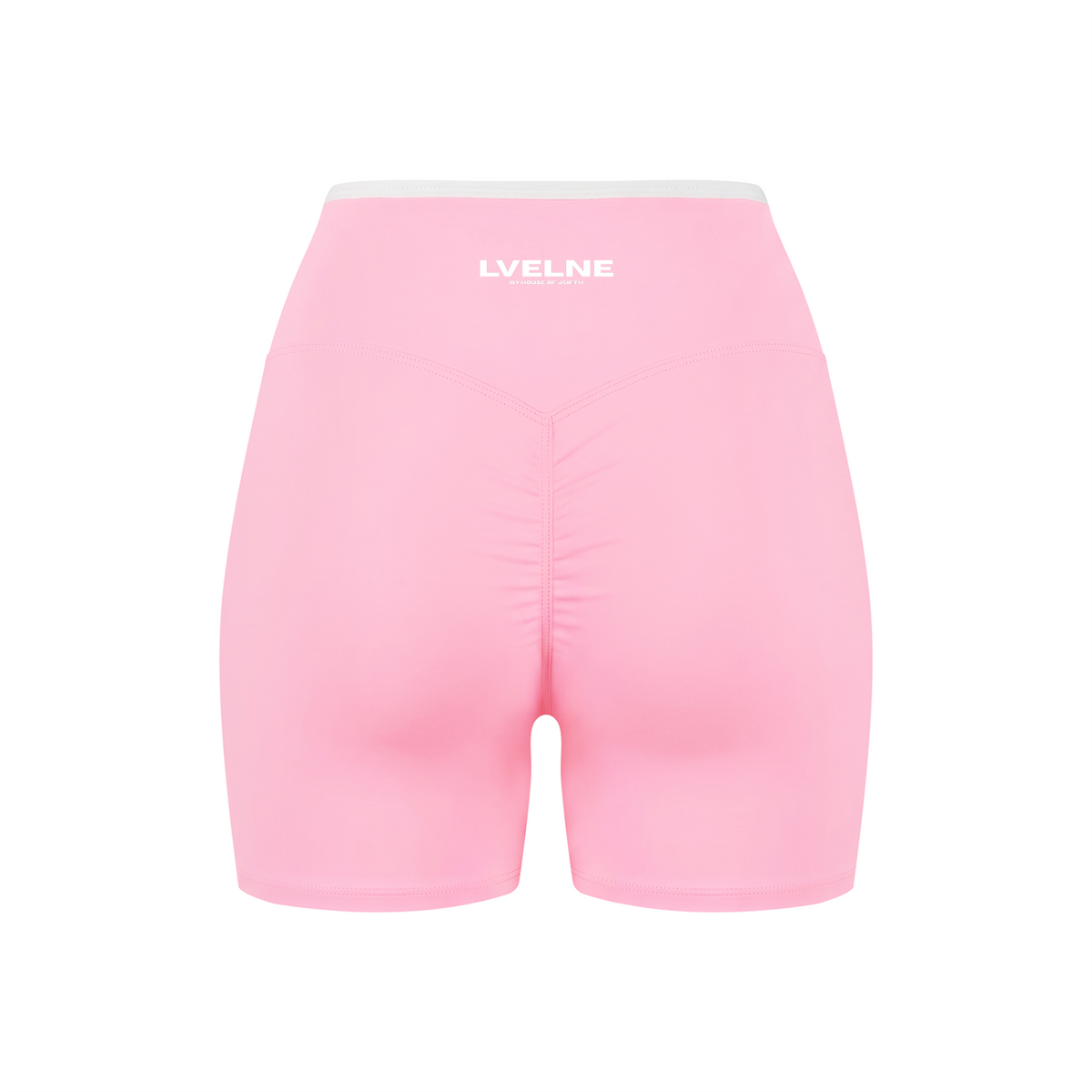 High Rise Color Block Yoga Shorts