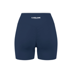 High Rise Color Block Yoga Shorts