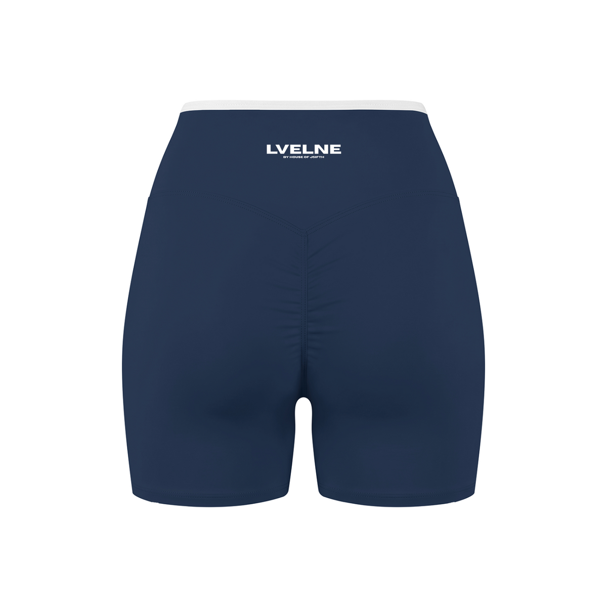 High Rise Color Block Yoga Shorts