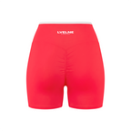 High Rise Color Block Yoga Shorts