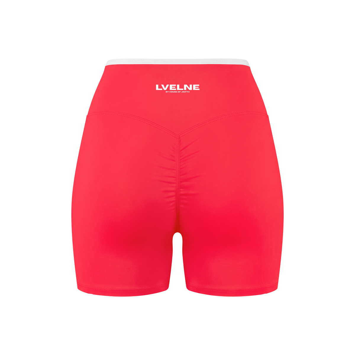 High Rise Color Block Yoga Shorts