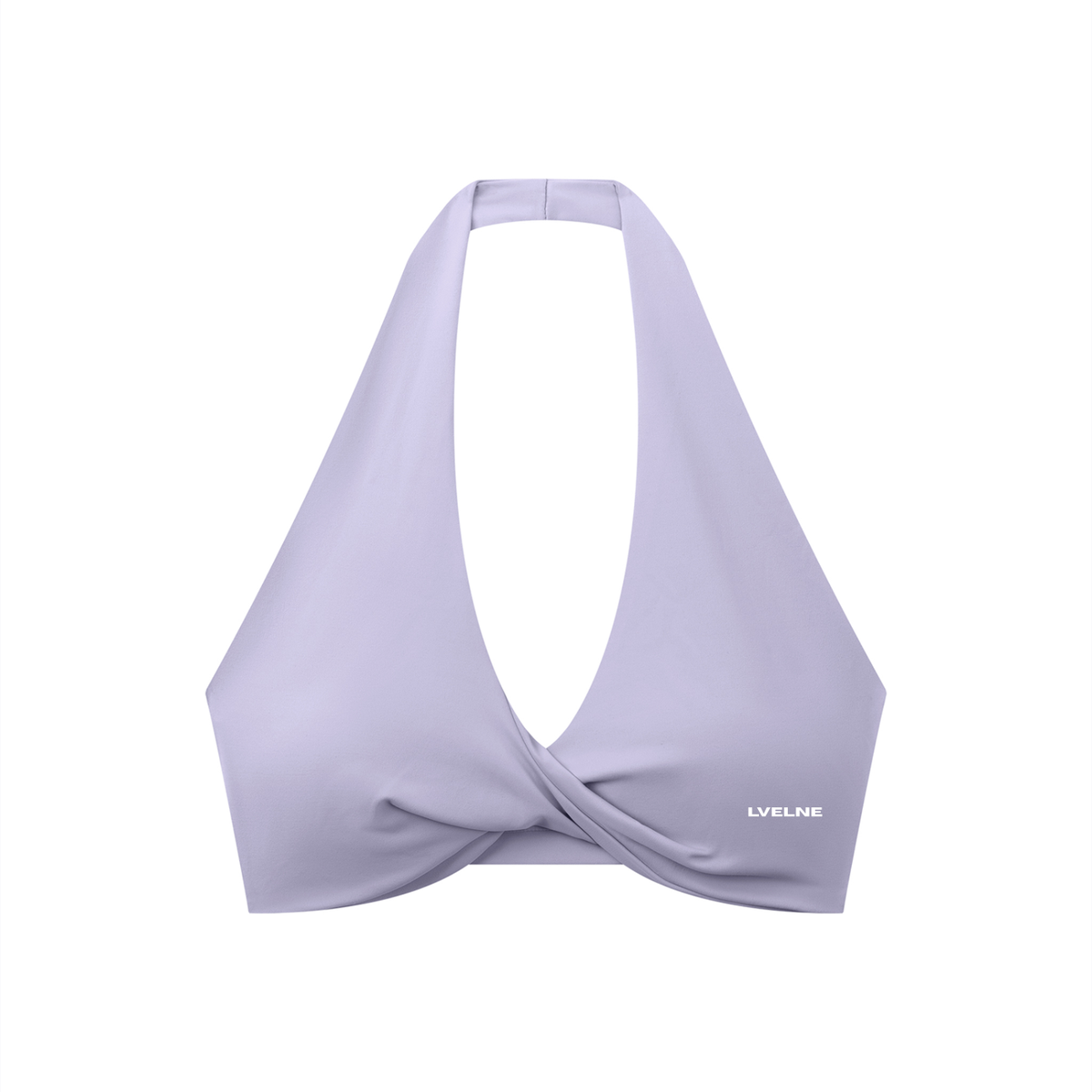 Pleated Halter Sports Bra