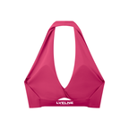 Pleated Halter Sports Bra