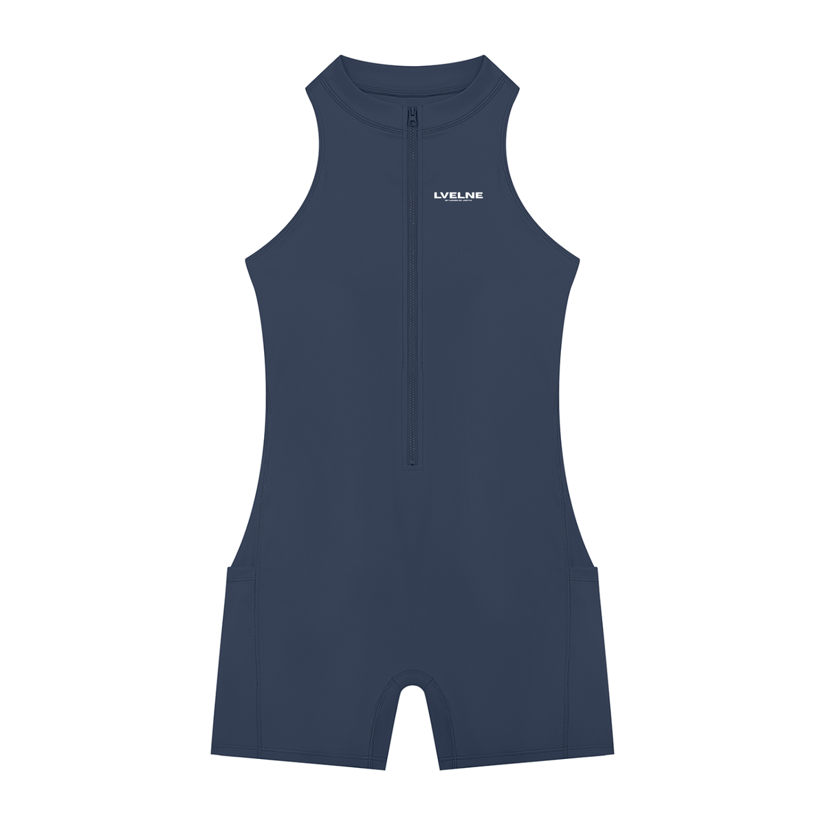Quarter-Zip Romper