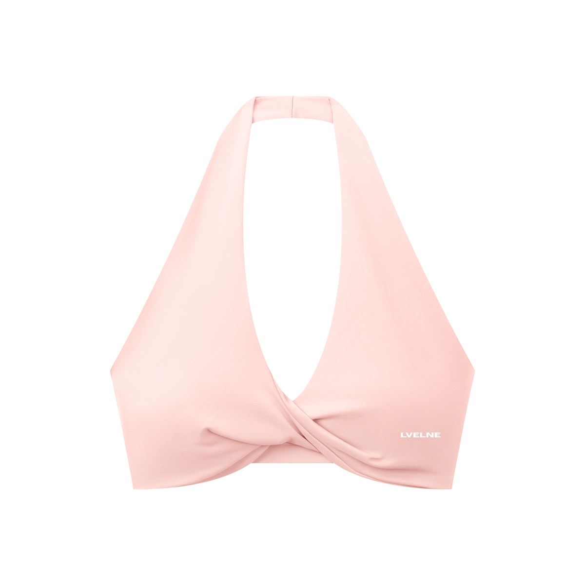 Pleated Halter Sports Bra