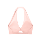 Pleated Halter Sports Bra