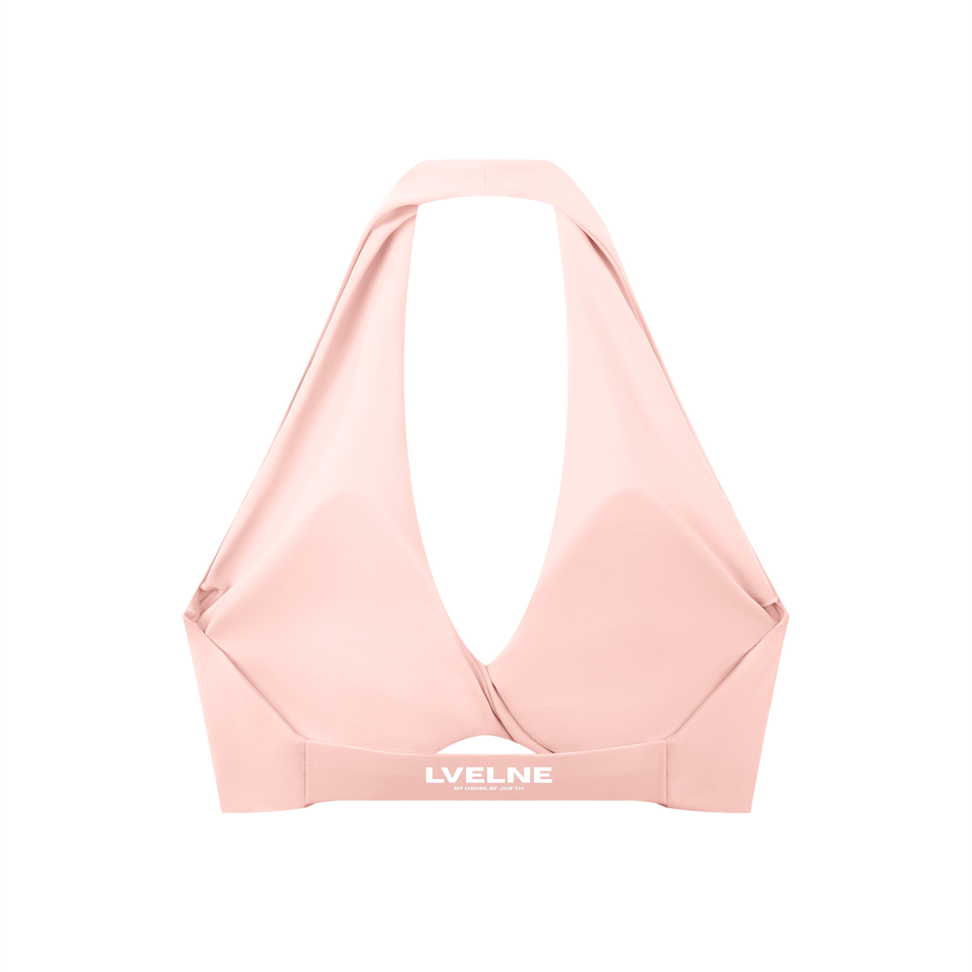 Pleated Halter Sports Bra