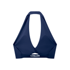 Pleated Halter Sports Bra
