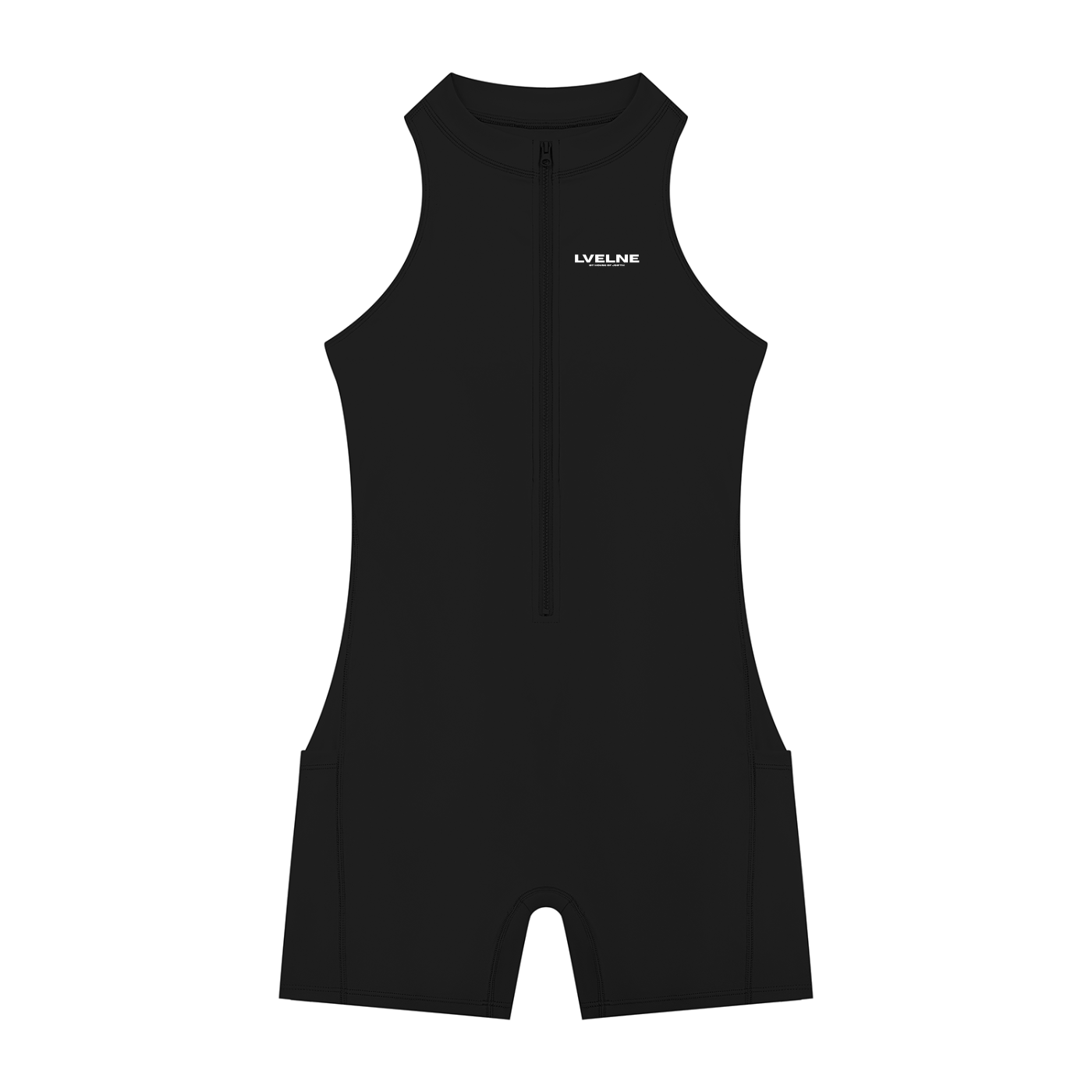 Quarter-Zip Romper