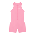 Quarter-Zip Romper